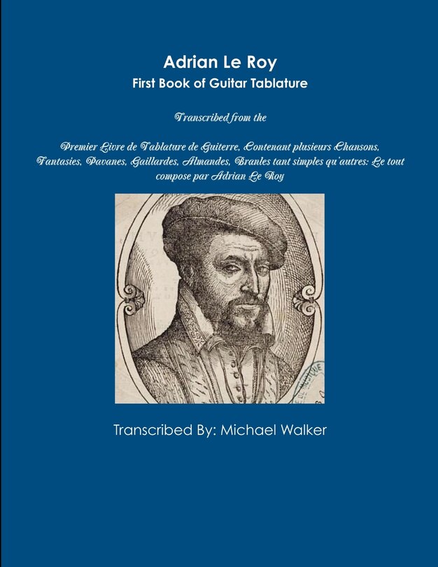 Front cover_Adrian Le Roy First Book of Guitar Tablature