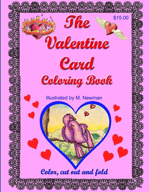 Front cover_The Valentine Card Coloring Book