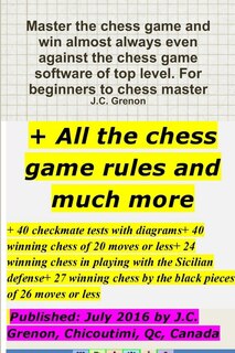 Couverture_Master the chess game and win almost always + All the chess rules and much more