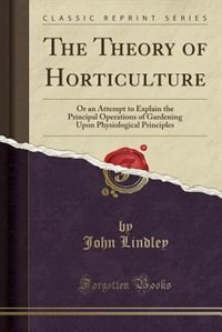 Front cover_The Theory of Horticulture
