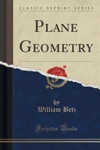 Front cover_Plane Geometry (Classic Reprint)
