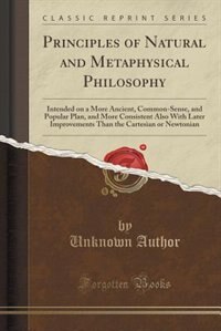 Front cover_Principles of Natural and Metaphysical Philosophy