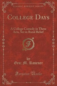 Front cover_College Days