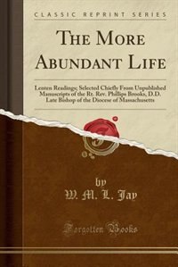 Front cover_The More Abundant Life