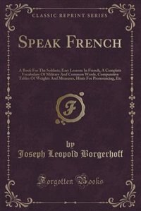 Front cover_Speak French