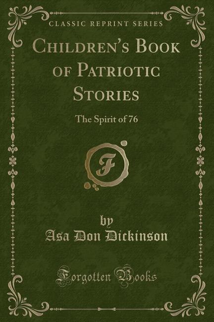 Front cover_Children's Book of Patriotic Stories