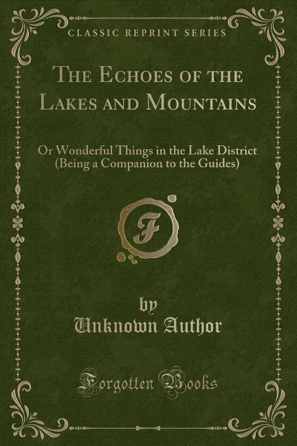 Couverture_The Echoes of the Lakes and Mountains