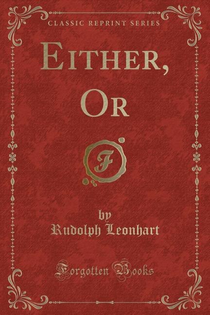 Front cover_Either, Or (Classic Reprint)