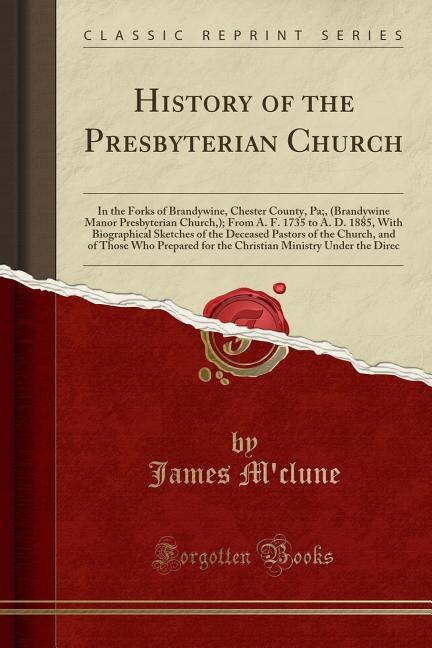 Front cover_History of the Presbyterian Church