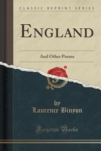 England: And Other Poems (Classic Reprint)