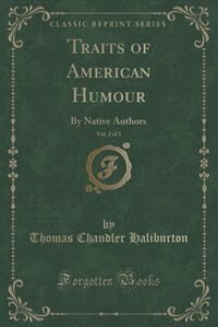 Front cover_Traits of American Humour, Vol. 2 of 3