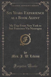 Couverture_Six Years Experience as a Book Agent