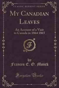 Front cover_My Canadian Leaves