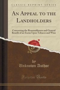 Front cover_An Appeal to the Landholders