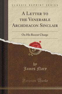 Couverture_A Letter to the Venerable Archdeacon Sinclair