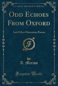 Front cover_Odd Echoes From Oxford