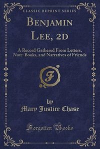 Front cover_Benjamin Lee, 2d