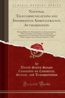 Couverture_National Telecommunications and Information Administration Authorization