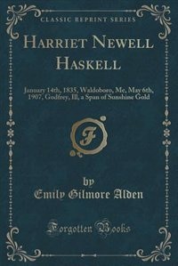 Front cover_Harriet Newell Haskell