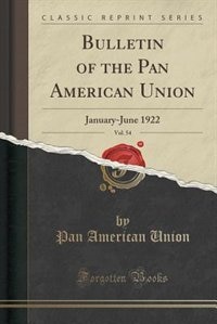 Front cover_Bulletin of the Pan American Union, Vol. 54
