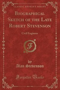Couverture_Biographical Sketch of the Late Robert Stevenson