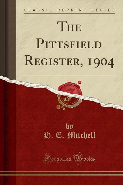 Couverture_The Pittsfield Register, 1904 (Classic Reprint)