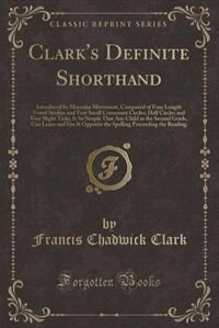 Front cover_Clark's Definite Shorthand