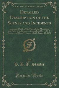Couverture_Detailed Description of the Scenes and Incidents