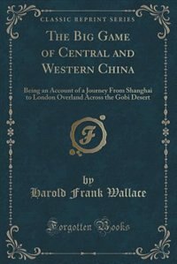 Front cover_The Big Game of Central and Western China