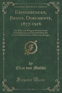 Couverture_Erinnerungen, Briefe, Dokumente, 1877-1916