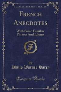 Front cover_French Anecdotes