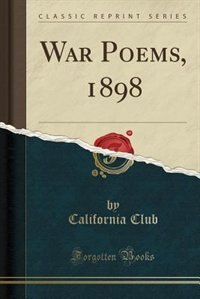 Couverture_War Poems, 1898 (Classic Reprint)