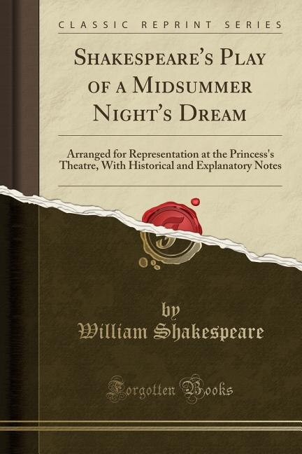 Front cover_Shakespeare's Play of a Midsummer Night's Dream