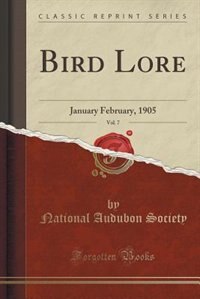Front cover_Bird Lore, Vol. 7