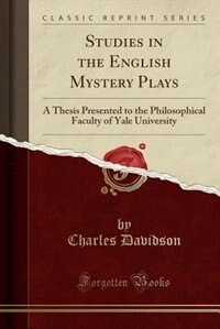 Front cover_Studies in the English Mystery Plays