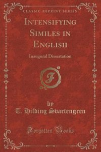 Couverture_Intensifying Similes in English