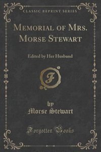 Couverture_Memorial of Mrs. Morse Stewart
