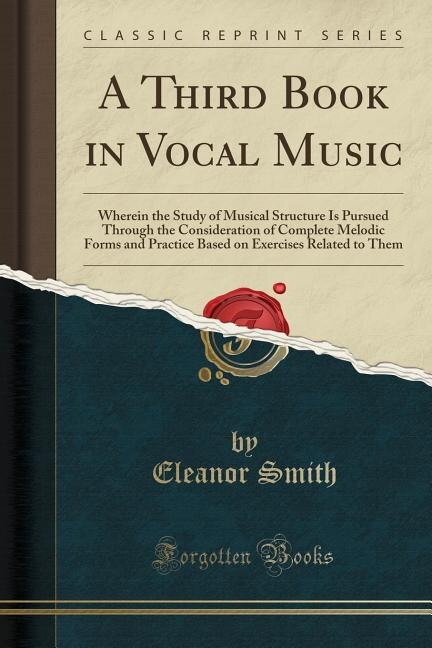 Front cover_A Third Book in Vocal Music