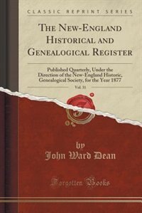 Front cover_The New-England Historical and Genealogical Register, Vol. 31