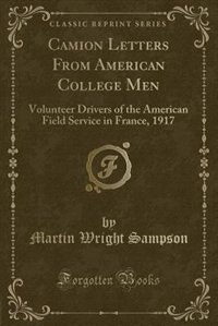 Front cover_Camion Letters From American College Men