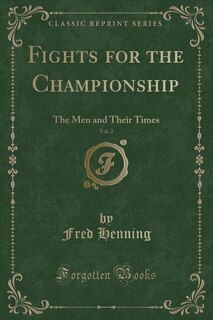 Couverture_Fights for the Championship, Vol. 2