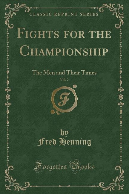 Couverture_Fights for the Championship, Vol. 2