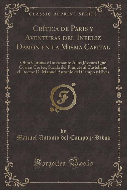 Front cover_Crítica de Paris y Aventuras del Infeliz Damon en la Misma Capital
