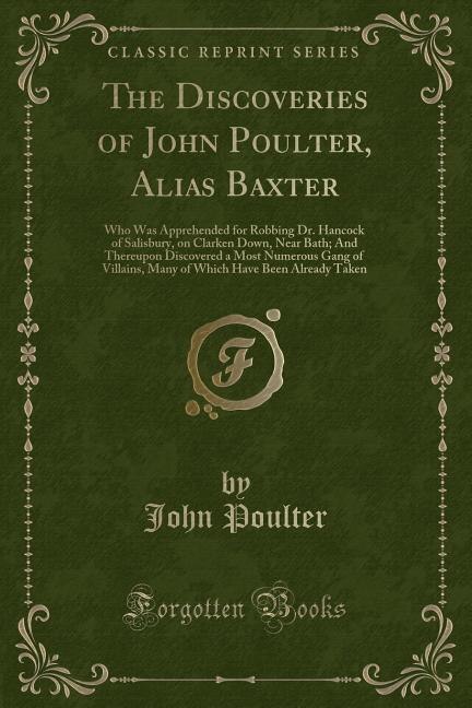 Couverture_The Discoveries of John Poulter, Alias Baxter