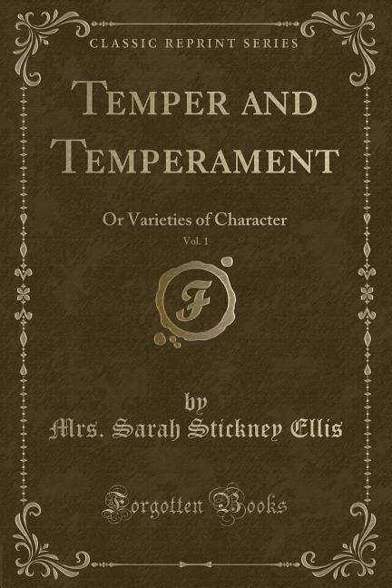 Front cover_Temper and Temperament, Vol. 1
