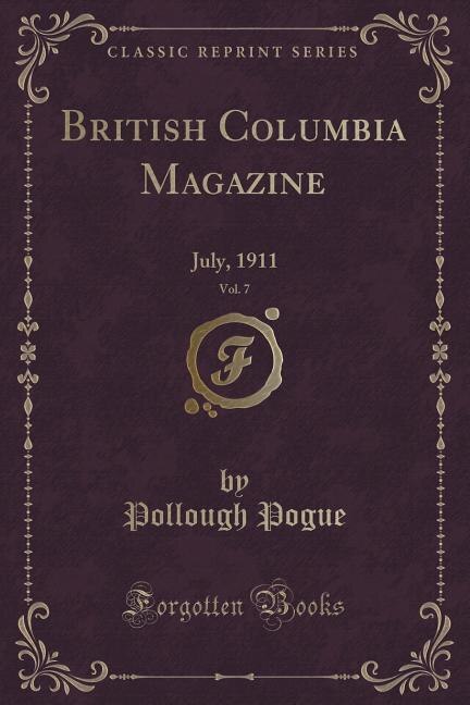Front cover_British Columbia Magazine, Vol. 7