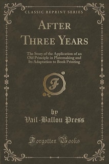 Front cover_After Three Years