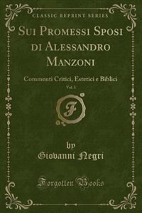 Front cover_Sui Promessi Sposi di Alessandro Manzoni, Vol. 3