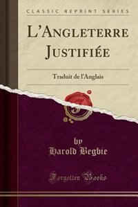 Couverture_L'Angleterre Justifiée