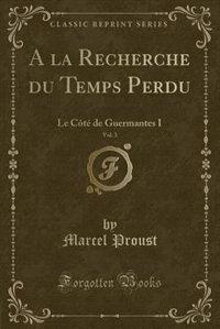 Front cover_A la Recherche du Temps Perdu, Vol. 3
